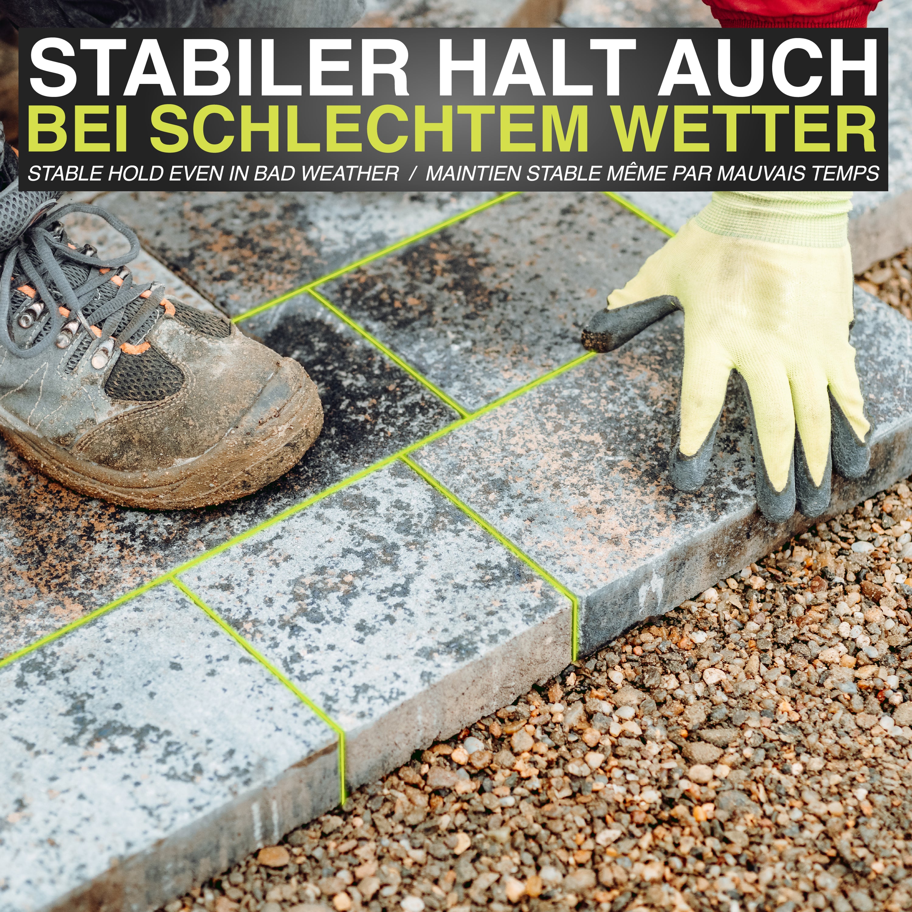 Fugenkreuze | 3mm - 150 Stück | für Terrassenplatten und Betonplatten